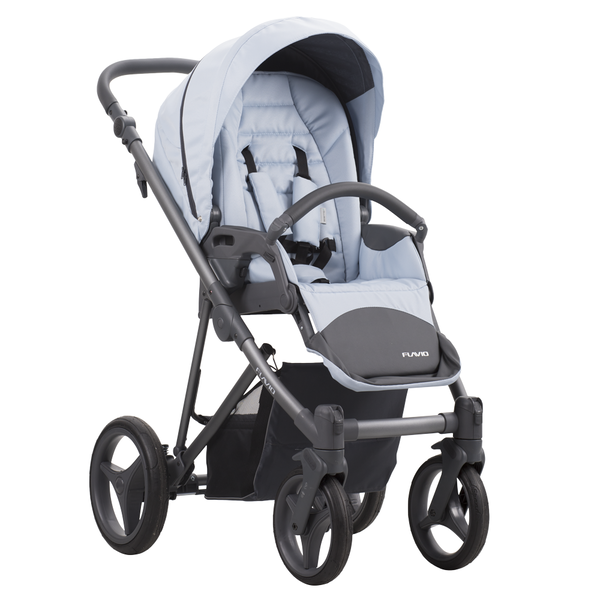 Carucior 3 in 1 Bebetto Flavio, Culoare: Gri deschis