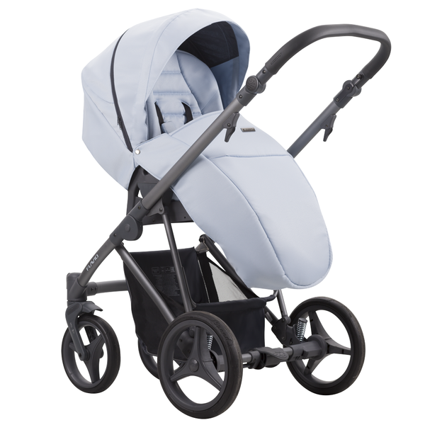 Carucior 3 in 1 Bebetto Flavio, Culoare: Gri deschis