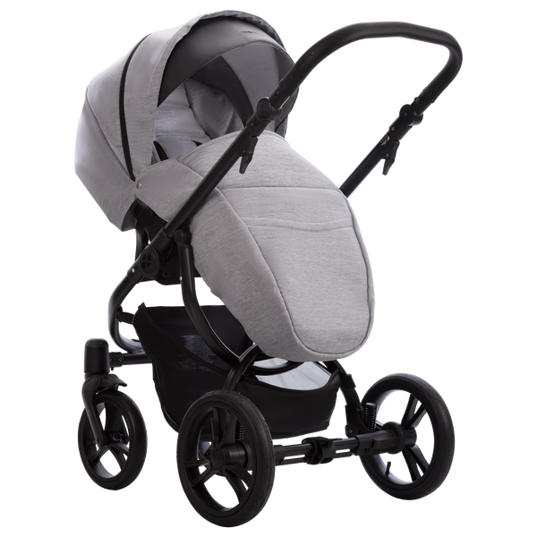Carucior 3 in 1 Bebetto Holland 2023, Culoare: Gri deschis