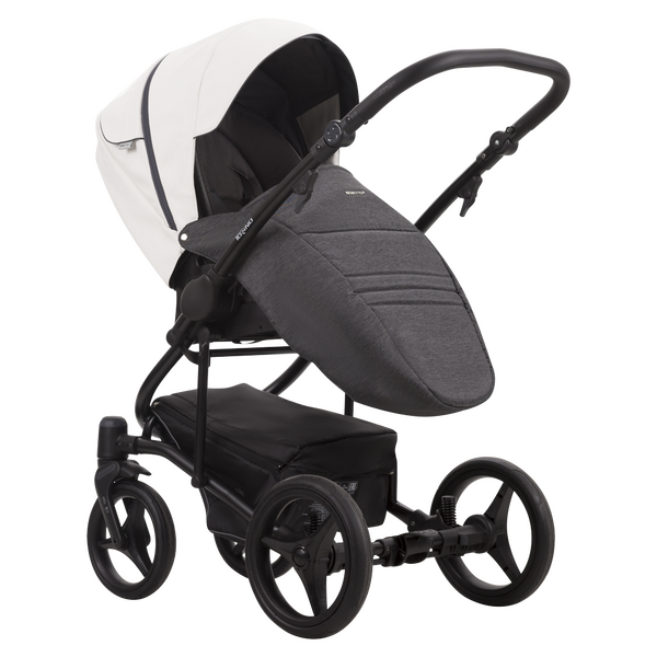 Carucior 3 in 1 Bebetto Torino, Culoare: Gri/Alb