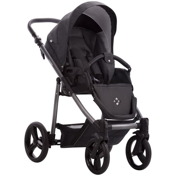 Carucior 3 in 1 Bebetto Vulcano 2023, Culoare: Negru
