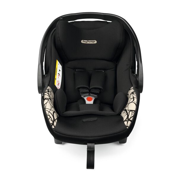 Carucior 3 in 1 Peg Perego Book, Primoviaggio SL,  0 - 22 kg, Graphic Gold, Negru / Bej