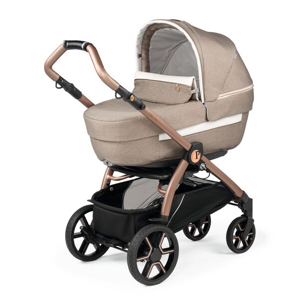 Carucior 3 in 1 Peg Perego Book, Primoviaggio SL,  0 - 22 kg, Mon Amour, Bej / Roz