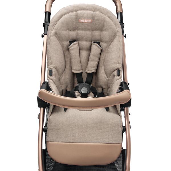 Carucior 3 in 1 Peg Perego Book, Primoviaggio SL,  0 - 22 kg, Mon Amour, Bej / Roz