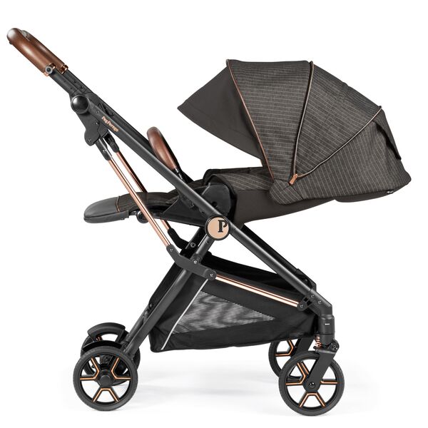 Carucior 3 in 1 Peg Perego Vivace, Lounge, 0 - 22 kg, 500, Negru/Gri