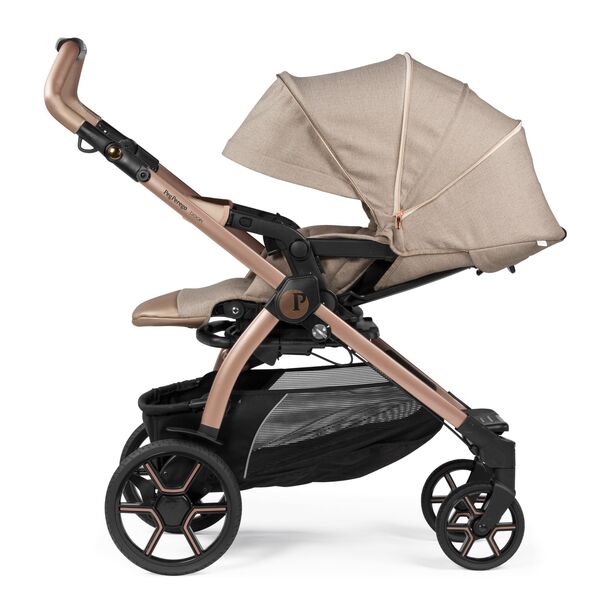 Carucior 3 in 1 Peg Perego Book, SLK, 0 - 22 kg, Mon Amour, Bej / Roz