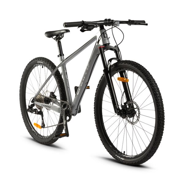 Bicicleta MTB-HT Carpat PRO CARBON C275C 27.5", Gri/Negru, Culoare: Gri/Negru