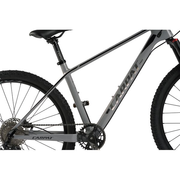 Bicicleta MTB-HT Carpat PRO CARBON C275C 27.5", Gri/Negru, Culoare: Gri/Negru