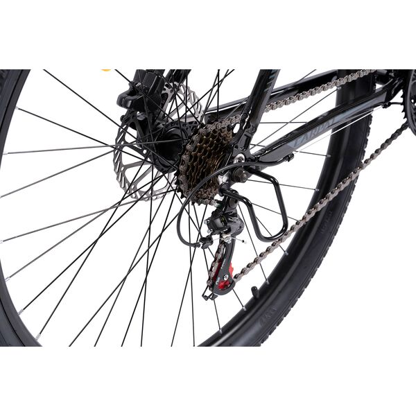 Bicicleta MTB-HT Carpat MONTAN C2958H, Shimano Tourney TZ 7 viteze, Roti 29 Inch, Cadru Aluminiu, Frane pe Disc, Negru/Gri