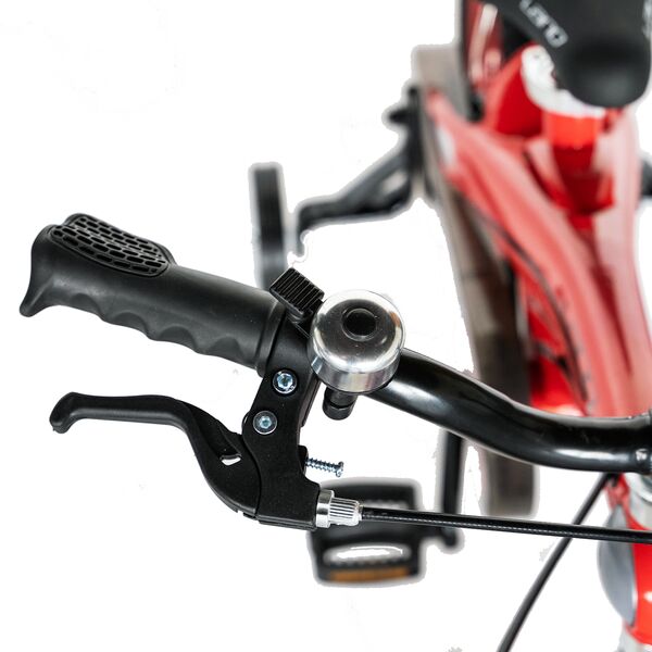 Bicicleta Copii 4-6 ani Lanq W1639D 16", Rosu/Negru