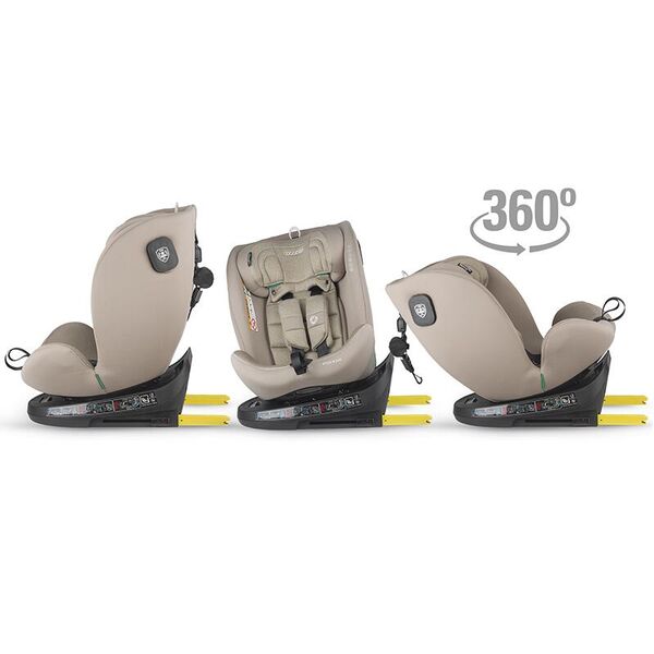 Scaun auto iSize 40-150 cm Coccolle Nova Sand beige, Culoare: Bej