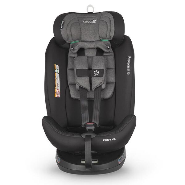 Scaun auto iSize 40-150 cm Coccolle Nova Diamond black, Culoare: Negru