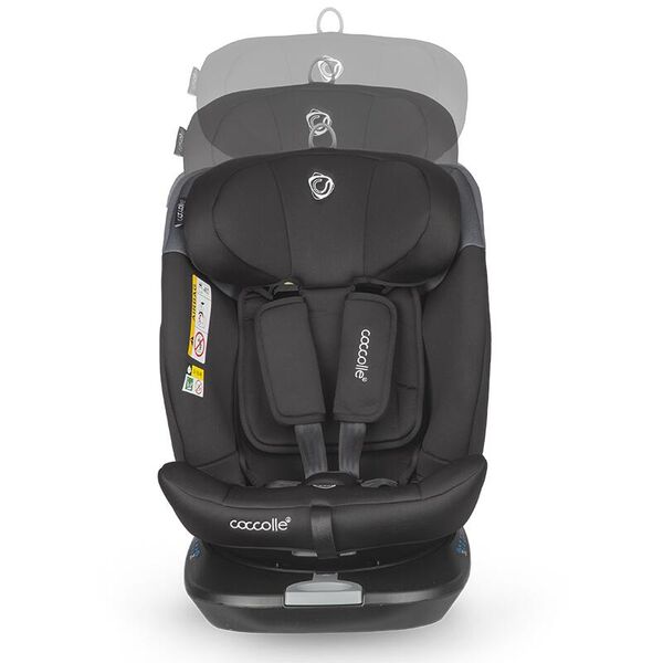 Scaun auto iSize 40-150 cm C Atira Diamond black, Culoare: Negru