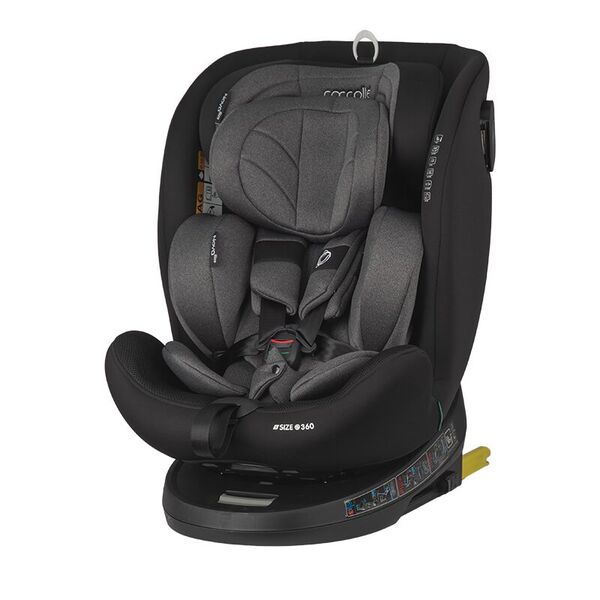 Scaun auto iSize 40-150 cm Coccolle Nova Diamond black, Culoare: Negru