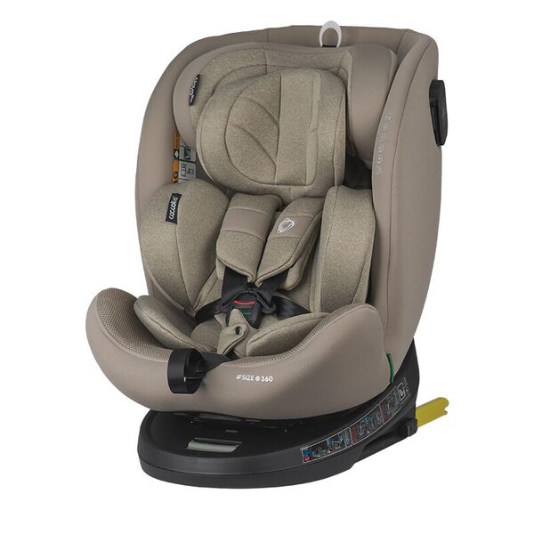 Scaun auto iSize 40-150 cm Coccolle Nova Sand beige, Culoare: Bej