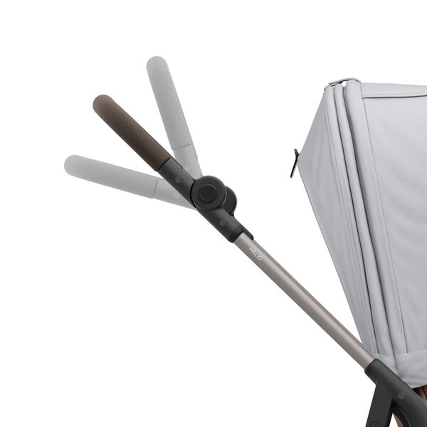 Carucior Cybex Melio Carbon B 2 in 1, Fog Grey, Culoare: Gri