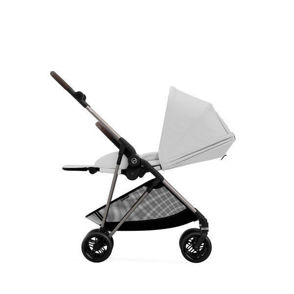 Carucior Cybex Melio Carbon B 2 in 1, Fog Grey, Culoare: Gri