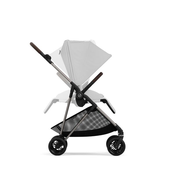 Carucior Cybex Melio Carbon B 2 in 1, Fog Grey, Culoare: Gri