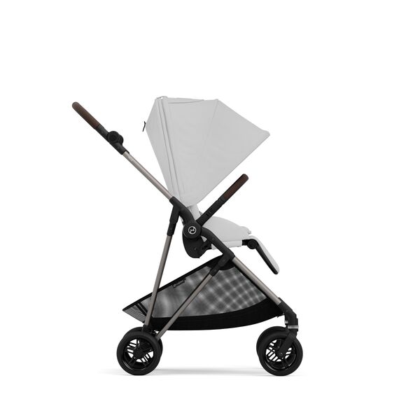 Carucior Cybex Melio Carbon B 2 in 1, Fog Grey, Culoare: Gri