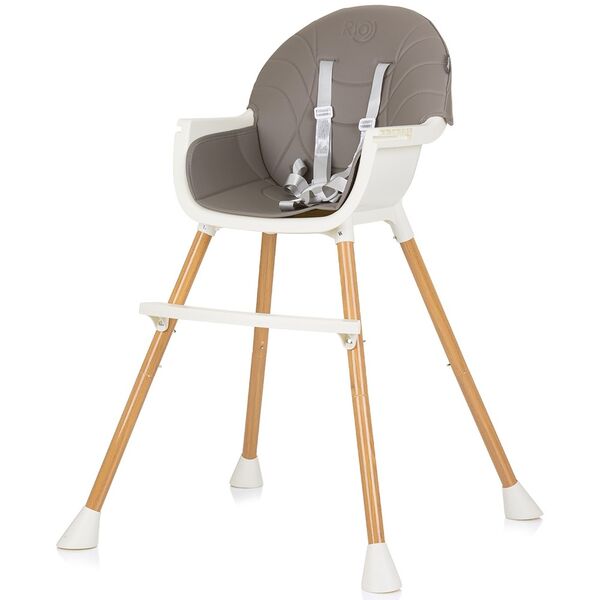 Scaun de masa Chipolino Rio 2 in 1 graphite, Culoare: Gri