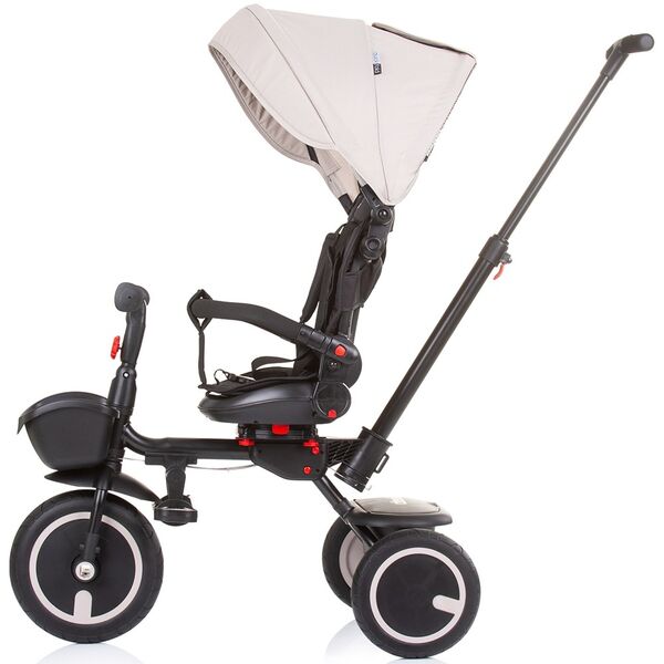 Tricicleta pliabila Chipolino Quick Fold cu sezut reversibil sand, Culoare: Bej