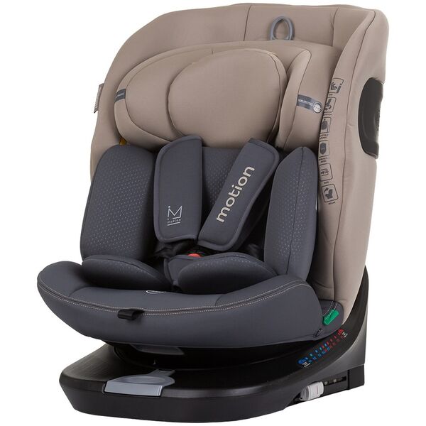 Scaun auto Chipolino Motion I-Size 40-150 cm macadamia cu sistem Isofix, Culoare: Bej