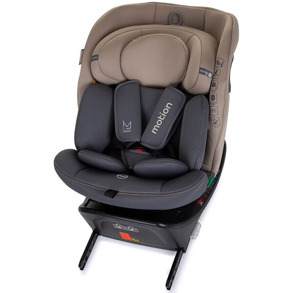Scaun auto Chipolino Motion I-Size 40-150 cm macadamia cu sistem Isofix, Culoare: Bej