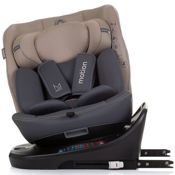 Scaun auto Chipolino Motion I-Size 40-150 cm macadamia cu sistem Isofix, Culoare: Bej