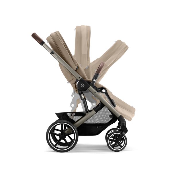 Carucior Balios S Lux Cybex TPE, Almond Beige, Culoare: Bej