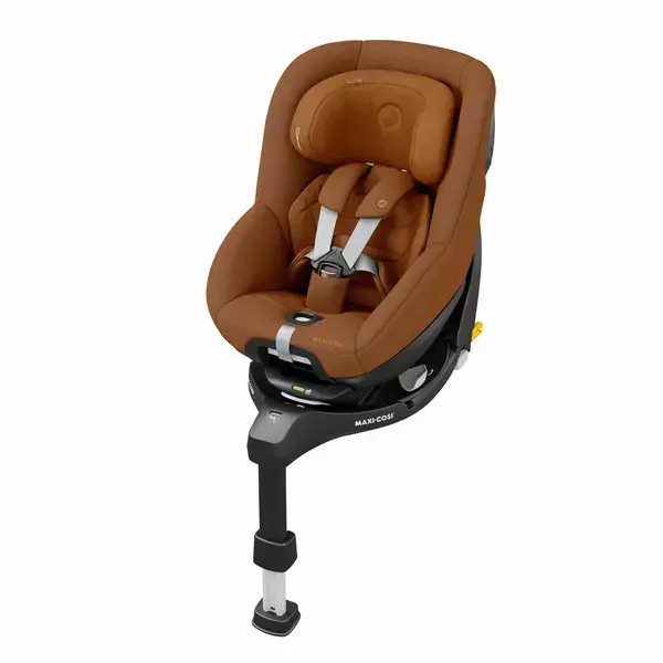 PK Scaun Auto I-Size Maxi-Cosi PEARL 360 PRO + Baza Auto FAMILYFIX 360 PRO AUTHENTIC COGNAC, Culoare: Maro