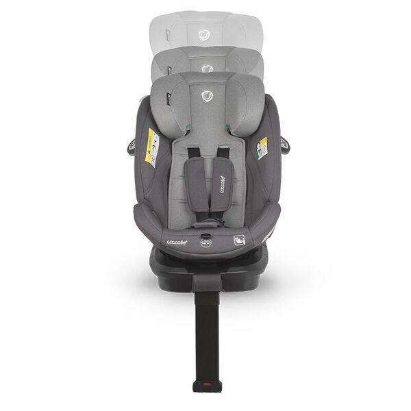 Scaun auto iSize 40-150 cm Coccolle Sidra Diamond black, Culoare: Negru