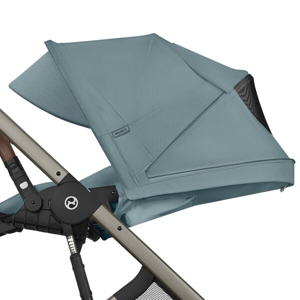 Carucior Cybex, Balios S Lux 3 in 1 TPE B, Stormy Blue, Culoare: Albastru Deschis