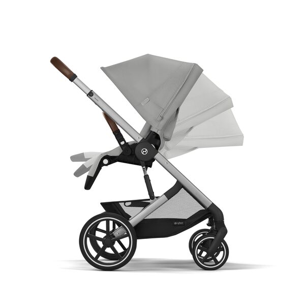 Carucior Balios S Lux Cybex 2 in 1 SLV B, Stone Grey, Culoare: Gri