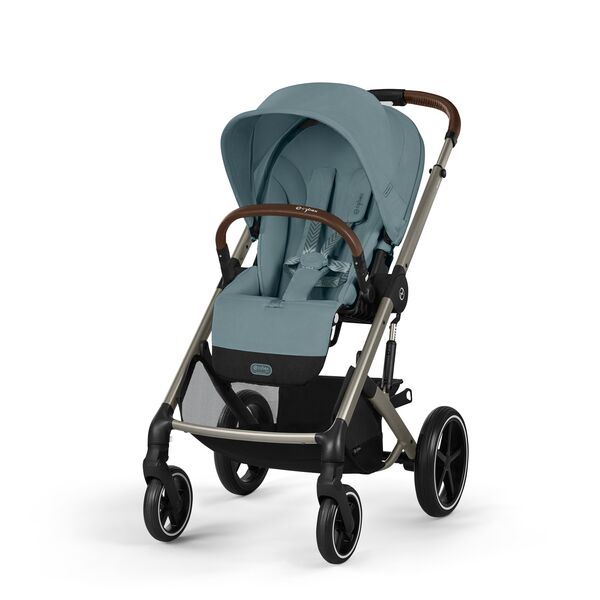 Carucior Cybex, Balios S Lux 3 in 1 TPE B, Stormy Blue, Culoare: Albastru Deschis
