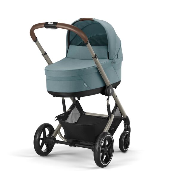 Carucior Cybex, Balios S Lux 3 in 1 TPE B, Stormy Blue, Culoare: Albastru Deschis