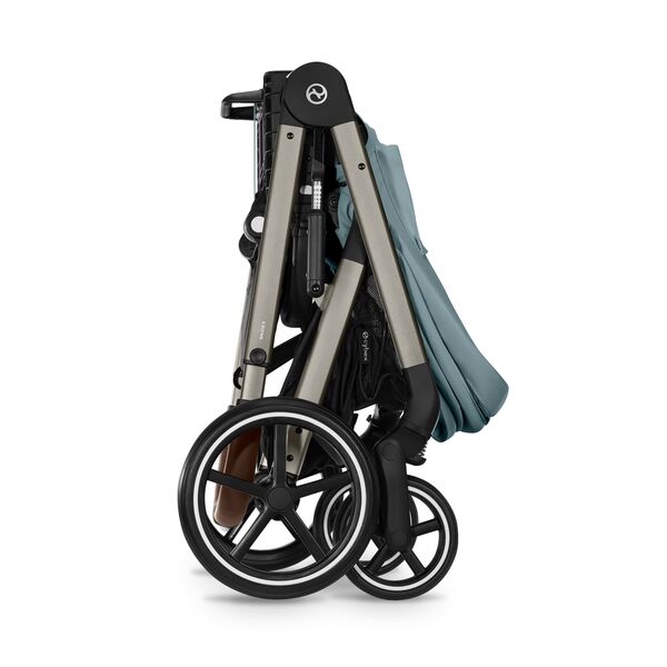 Carucior Cybex, Balios S Lux 3 in 1 TPE B, Stormy Blue, Culoare: Albastru Deschis