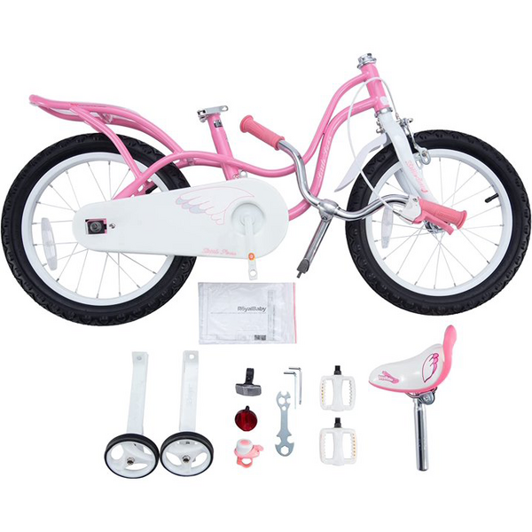 Bicicleta Copii 2-4 ani Royal Baby Little Swan 12", Roz