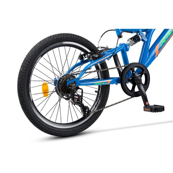 Bicicleta MTB-FS Rich Alpin R2049A 20", Albastru/Verde/Portocaliu