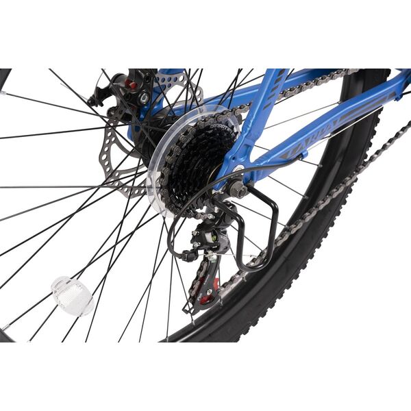  Bicicleta MTB-HT Carpat Spartan 2.6 C26322C 26", Cadru Aluminiu, Albastru/Negru, Culoare: Albastru/Negru