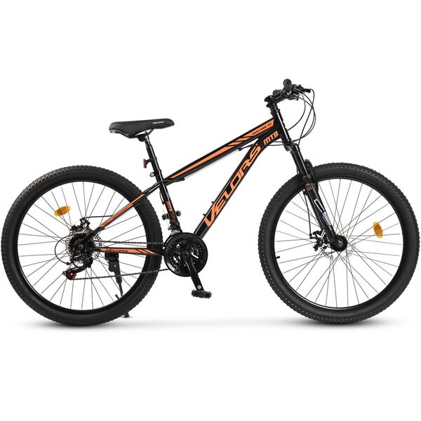  Bicicleta MTB-HT Velors Challenge 2.6 V2610A 26", Negru/Portocaliu, Culoare: Negru/Portocaliu
