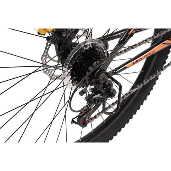  Bicicleta MTB-HT Velors Challenge 2.6 V2610A 26", Negru/Portocaliu, Culoare: Negru/Portocaliu