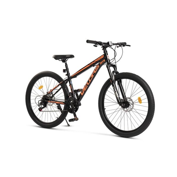  Bicicleta MTB-HT Velors Challenge 2.6 V2610A 26", Negru/Portocaliu, Culoare: Negru/Portocaliu