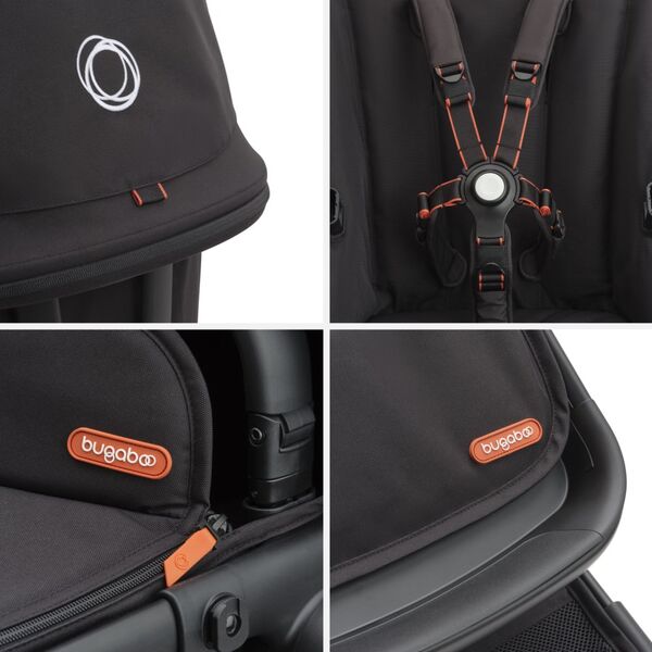 Carucior Bugaboo Fox Cub Black/Midnight Black 2 in 1