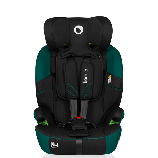 Scaun auto, Lionelo, Levi One i-Size, Universal, Instalare FWF, Cu tetiera reglabila in 10 pozitii, Cu spatar detasabil, 76-150 cm, Conform cu R129, Verde, Culoare: Verde