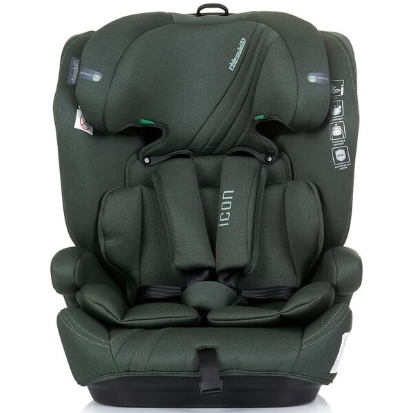 Scaun auto Chipolino Icon I-Size 76-150 cm pastel green, Culoare: Verde