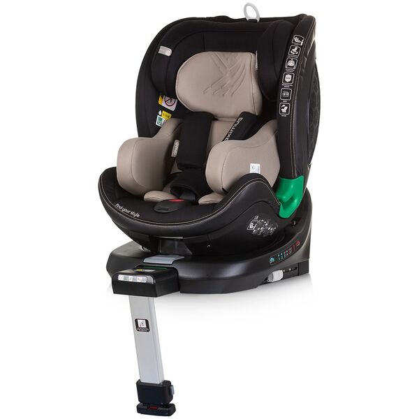 Scaun auto Chipolino Maximus I-Size 40-150 cm macadamia cu sistem Isofix, Culoare: Bej