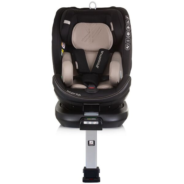 Scaun auto Chipolino Maximus I-Size 40-150 cm macadamia cu sistem Isofix, Culoare: Bej