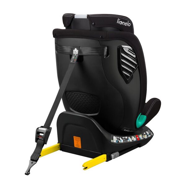 Scaun auto, Lionelo, Bastiaan One i-Size, 4 in 1, Protectie laterala, Cu spatar inclinabil in 4 pozitii, Cu tetiera reglabila in 13 pozitii, Rotire 360 grade, Top Tether, 0-36 Kg, 40-150 cm, Cu Isofix, Conform cu ECE R129, Negru, Culoare: Negru
