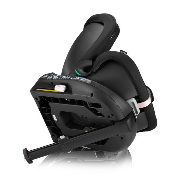 Scaun auto, Lionelo, i-Size Navy, 0-36 Kg, 40-150 cm, Cu isofix si picior de fixare, Protectie laterala, Rotire 360 grade, Ajustare spatar in 4 pozitii, Tetiera reglabila in 11 trepte, Conform cu R129, Negru/Roz, Culoare: Negru/Roz