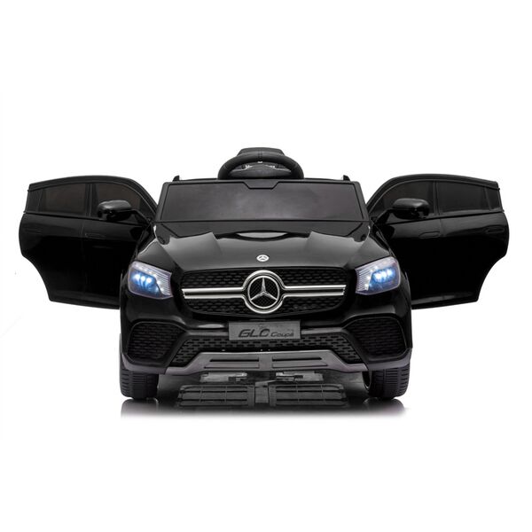Masinuta electrica cu telecomanda, Mercedes-Benz GLC Coupe, roti EVA, scaun piele ecologica, Negru, Culoare: Negru